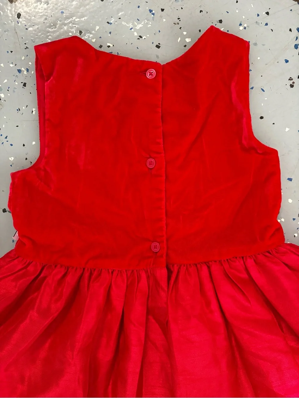 Dressed Up by Gymboree 3T Red Velvet Party Dress with Sparkle Snowflakes